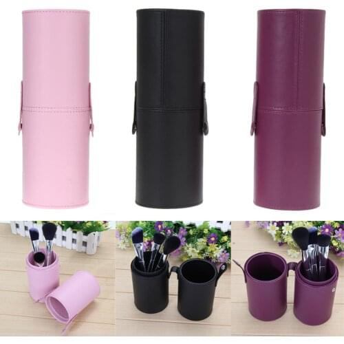 23CM PU Leather Empty Make up Brush Container Bag Holder Travel Cosmetic Brushes Pen Case Storage Brushes Organizer Makeup Tools