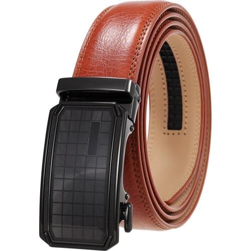 New Famous Brand Belt Men Top Quality Genuine Luxury Leather Belts Men,Strap Male Metal Automatic Buckle Mens Belts 3.5cm G1858