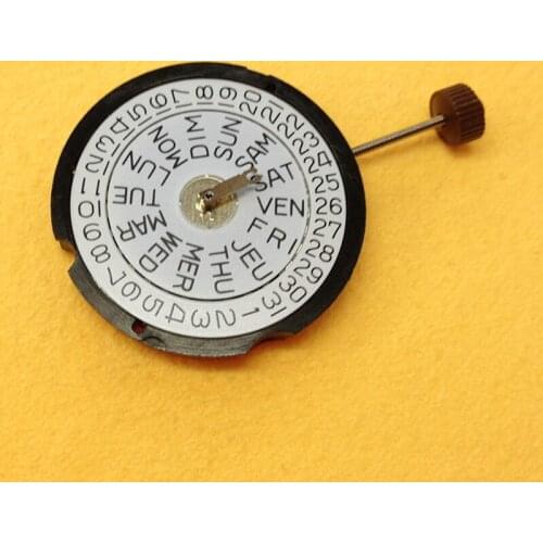 Switzerland new rhonda 517 movement three - pin double calendar quartz movement without battery