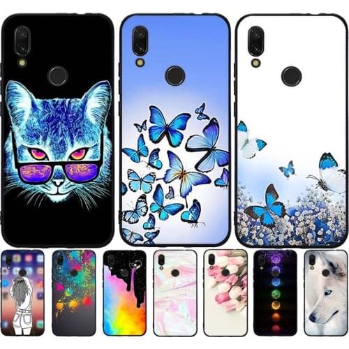 B Silicon Case For Xiaomi Redmi 7 Cover Full Protection Soft TPU Back Cover for Redmi 7 Case Bumper Phone Shell Bag Coque