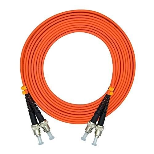 ST to ST Duplex 62.5/125 OM1 Multimode Fiber Optic Cable Jumper Optical Patch Cord ST-ST