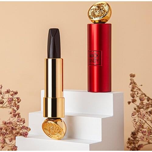 Three-color Matte Lipstick Fashion Style Ladies Black Long-lasting Waterproof Moisturizer Easy To Wear Ntritious Makeup TSLM1