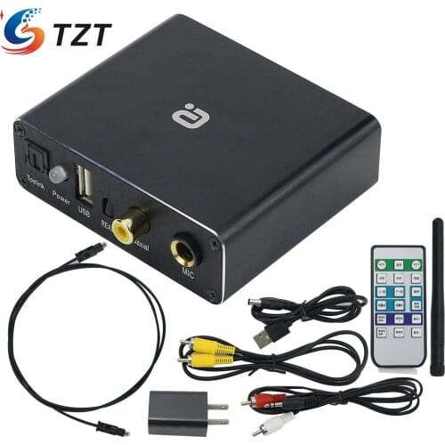 TZT AH3 Bluetooth 5.0 Audio Receiver DAC w/ Coaxial Cable For K Song Speaker Amp Amplifier U Disk Optical Coaxial