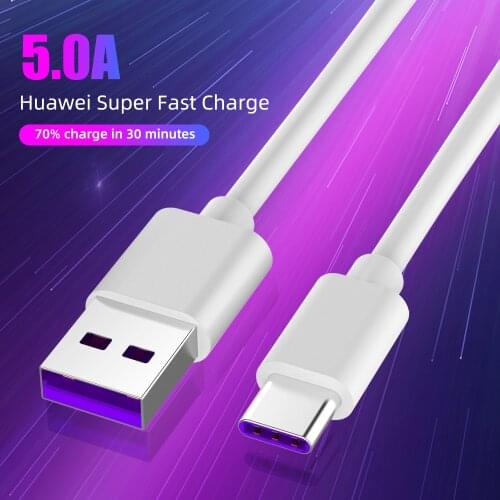 USB C Cable 5A Supercharge USB Type C For Huawei Mate 30 Pro P20 Quick Charger Data Cord For Samsung A50 A70 Xiaomi Redmi Note 7