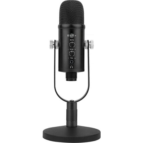 USB Condenser Microphone Professional Recording Stand Microphone Noise reduction PC Laptop Computer Mic For YouTube Podcast