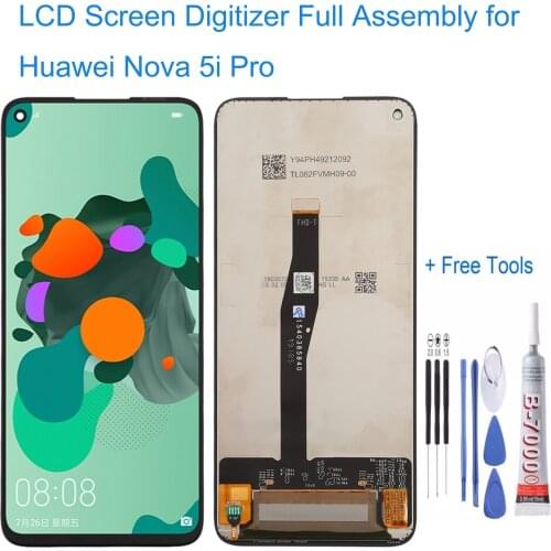 LCD Screen and Digitizer Full Assembly for Huawei Nova 5i Pro Free Tools