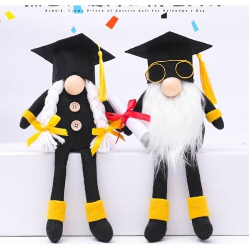 1pcs Graduation Faceless Doll Cute Party Decor 2021 Congrats Grad Backdrop Class of 2021 Photo Booth Props