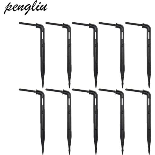 10 Pcs Drip Emitter Curved Arrow Micro Flowers Dripper Water Saving Practical Garden Micro Drip Irrigation Equipment IT004