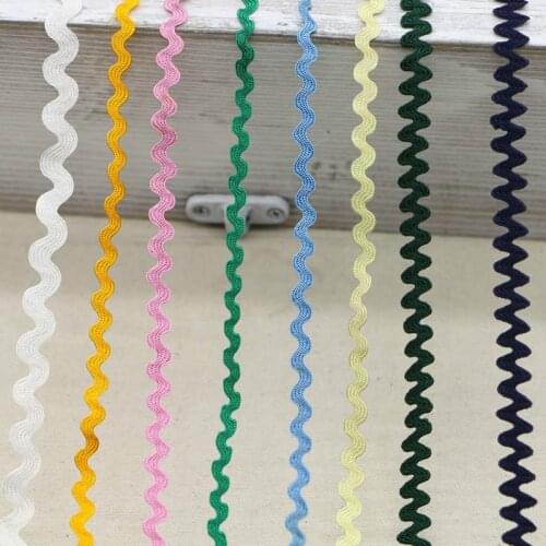 15 yards / lot Random delivery mixed color lace DIY hand sewing clothes lace edge wave
