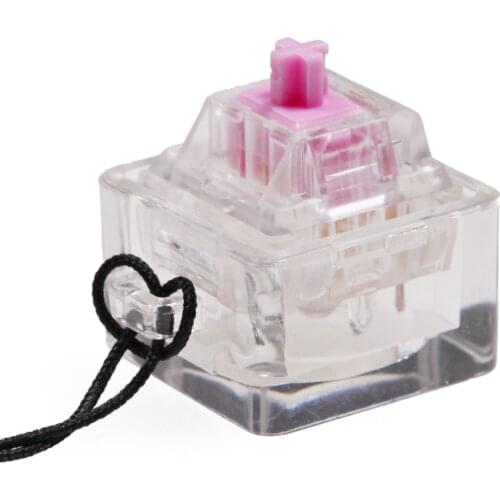 ABS Plastic Switch Tester Base with Clear Blank Keycap for switch for EVERGLIDE Cherry Gateron Kailh TTC Candy Durock