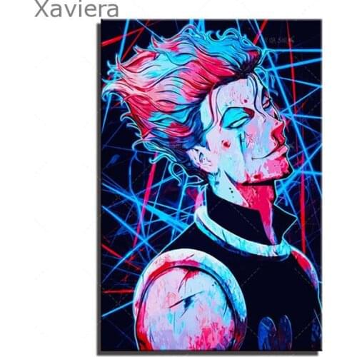 DIY 5D Diamond Painting Hunter X Hunter Hisoka Anime Full Rhinestone Cross Stitch Embroidery Home Decor Childrens Room Artwork
