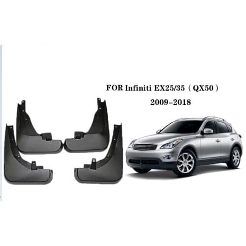 Car Mudflap For Infiniti QX50 EX25 2009-2018 Fender Mud Guard Splash Flaps Mudguard Accessories
