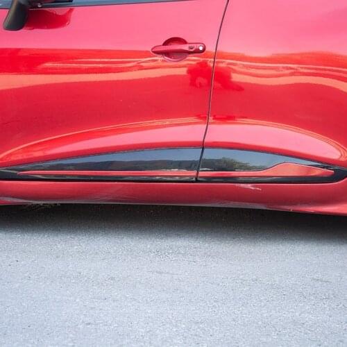Renault Clio 4 Red Chrome Side Door Streamer 4 Pieces. 2012-2019. ISO9001 / 2008 A + Quality modified design