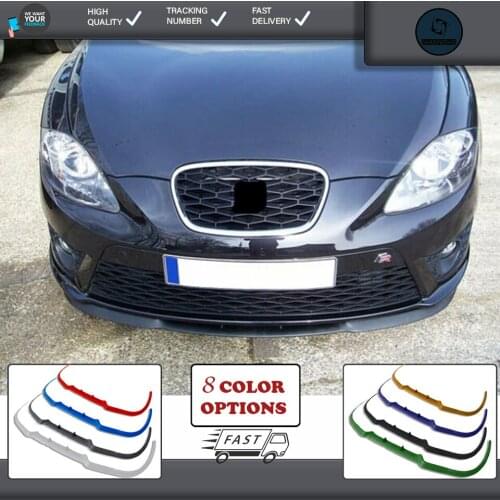 For seat leon mk3 front lip universal spoiler lip bumper 3 piece free fast shipping designed full harmony body kit design