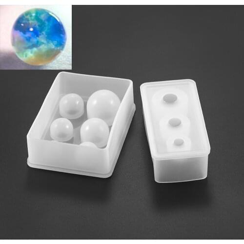 Sphere Planet Resin Epoxy Molds Mixed Size Silicone Casting Molds For DIY Resin Jewelry Making Findings Supplies Accessories