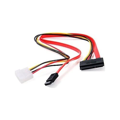 Hot kf-15+7 Pin SATA Power/Data to 4 pin IDE Power Cable