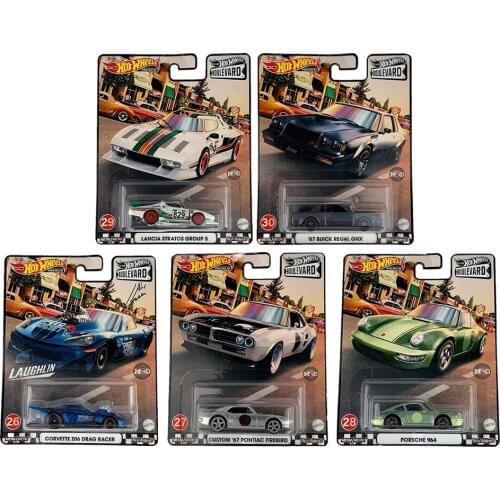 Hotwheels Car culture Garden Route 6 Porsc 964 Lancia Firebird Toys for Childen Collect gifts