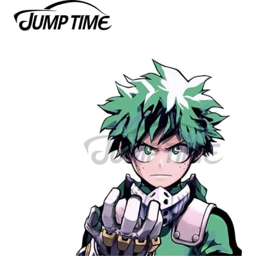 JumpTime 13 x 4.6cm For Deku Peeker Car Stickers Personality Bumper Surfboard Decal Motorcycle Fold GTR EVO Decoration