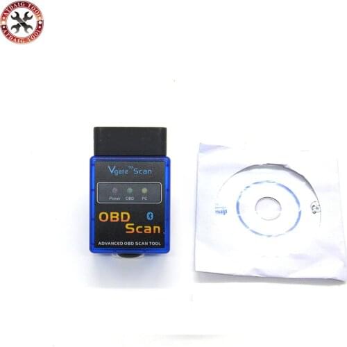 Best selling New MINI ELM 327 Bluetooth Vgate Scan OBD2 / advanced obd scan OBDII ELM327 V2.1 Code Scanner