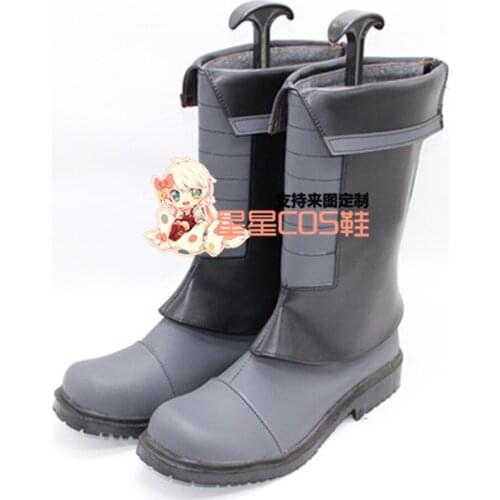 Mobile Suit Gundam Iron-Blooded Orphans Mikazuki Augus Cosplay Shoes Boots X002