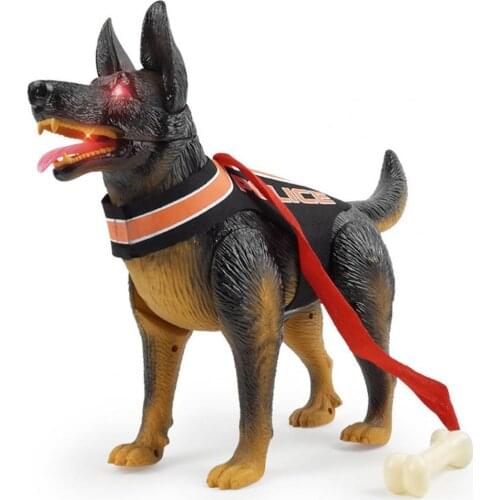 Simulation Puppy Model Electric Walking Children Toys Gift with Light Effect Puppy Model Electric Walking Children Toys Gift wit