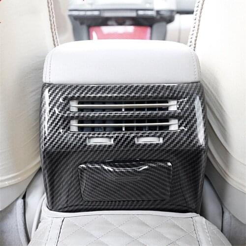 Carbon Fiber Printed Car Rear Outlet Cover Rearguard Styling Moulding Trim for TOYOTA REIZ 2005 2006 2007 2008 2009