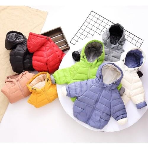 2021 Winter New Products Childrens Lightweight Down Jacket Boys and Girls White Duck Down Girls' Colorful Children Warm Coat