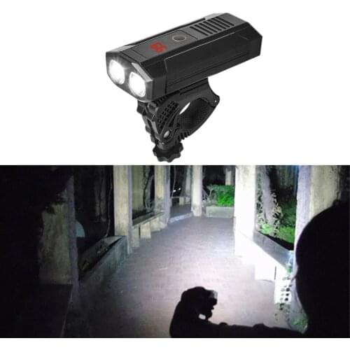 Rechargeable Bike Head Light Super Bright Bicycles Waterproof Headlight Flashlight Emergency Lighting Outdoor Camping