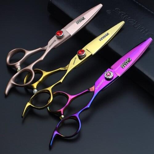 Professional Hairdressing Scissors 6 inch Willow Leaf Slippery Scissors Thinning Seamless Scissors Combined Scissors Set