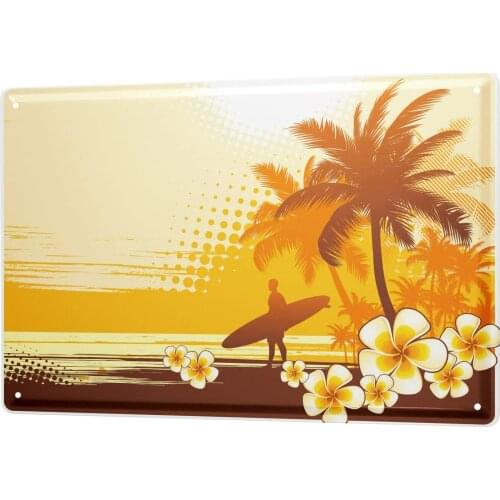 SINCE 2004 Metal Sign Fun Surfing