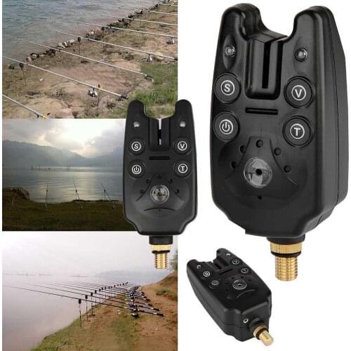 3Pcs Fishing Bite Alarms Set LED Light Sound Biting Indicators Fish Finders Tools Waterproof Fishing Alert Carp Fishing Tackle