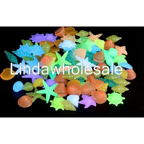 Luminous stone aquarium decoration,Fish tank background sand,Luminous fluorescent stone,100pcs/lot