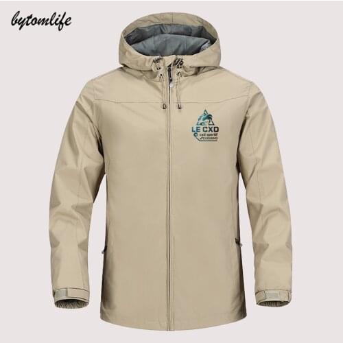 Le Coq Cxd Sportif Caixang Outdoor Mountaineering Windproof Jacket Hooded Comfortable Unisex Fashion High Quality Asian Size