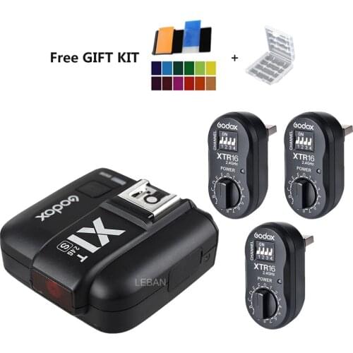 Godox X1T-S TTL 2.4G Flash Transmitter + 3X XTR-16 Receivers Set For Sony Camera Godox TT685S TT600S V860II-S