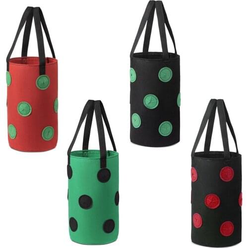 Grow Planter Tomato Down Upside Planting Bag Turvy Hanging Garden Supplies Vegtable Unique Design Strawberry Non-woven Pot Bags