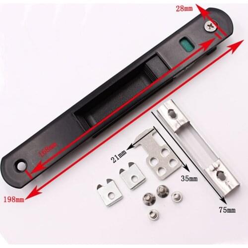 1 Pcs Sliding Glass Door Window Handle Lock Hook Style Flush Mount Zinc Alloy SNO88
