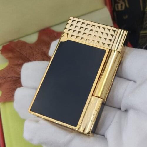 100% brand new retro DuPont bright sound lighter Seiko manufacture windproof copper body cigarette brand new with box