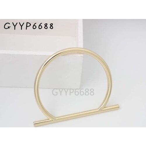 2-10 pieces 11X8.8cm light gold finish metal D ring for bags handbags handle,Bolsa Feminina Metal Solid handles