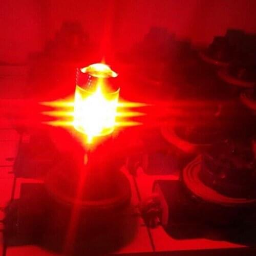 Top Quality 2Pcs Red 1157/Bay15d /2057/2357/7528 Cree Chips 30w Equivalent LED Tail Brake Light P21/5W Red 12V DC Error Free