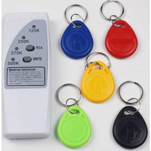 4 Frequency Rfid Card Reader Writer 125KHz Copier Duplicator ID Tags Programmer Light Indicator EM4305 T5577 Key Card Keyfob