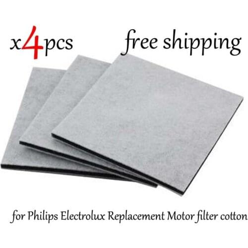 4Pcs/Lot Vacuum Cleaner HEPA Filter for Philips Electrolux Replacement Motor filter cotton filter wind air inlet outlet fIlter