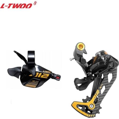 LTWOO AT12 12 Speed MTB Golden Groupset 1x12S Shift Lever Carbon Cage Rear Derailleur Compatible 50T 52T Cassette M9100 M8100