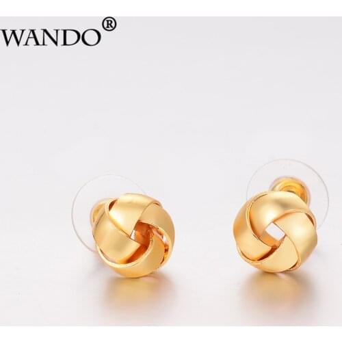 WANDO SMALL Earring for Girl/Baby,Ethiopian / African / Kenya / Nigerian Trendy Gold Color Jewelry of Child Birthday Gifts E50