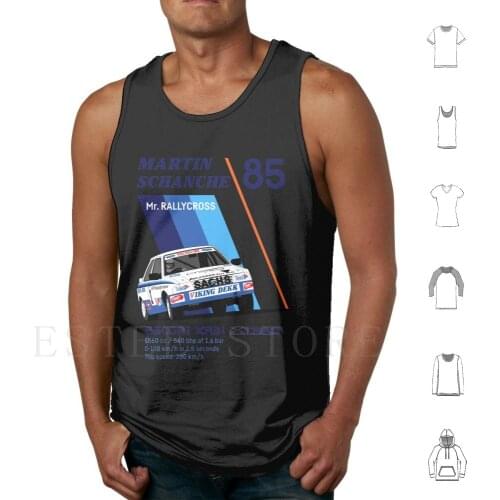 Rallycross Xr3 Tank Tops Vest Cotton Schanche Escort Xtrac Zakspeed Turbo Rallycross 4Wd Xr3 Mk3 Wrx Rx Norway Drobak