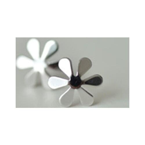925 Sterling Silver Flower Earrings For Women Stud Earrings Brincos Bijoux Piercing Jewelry eh684