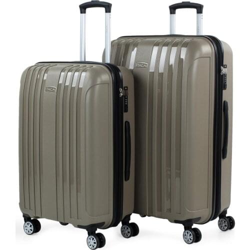 Set Of 2 Travel Suitcases Rigid With Double Wheels Of Polypropylene With TSA Lock, Lightweight And Re