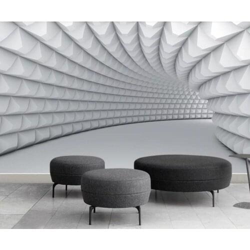 Custom 3D mural wallpaper modern contracted 3D geometry TV sofa background wall decoration painting