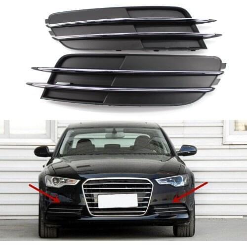 Front right left Car Lower Bumper Grill Grille for Audi A6 C7 2012-2014 4G0807682 4G0807681