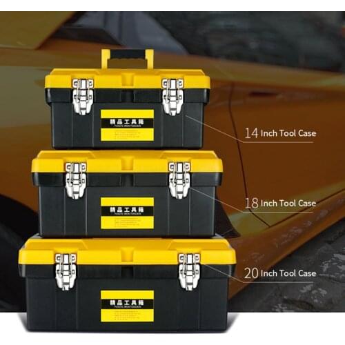 Portable Tool Box Storage Box Household Maintenance Tools Hardware Plastic Thickened Large Tool Box Thicken Anti-fall Toolbox