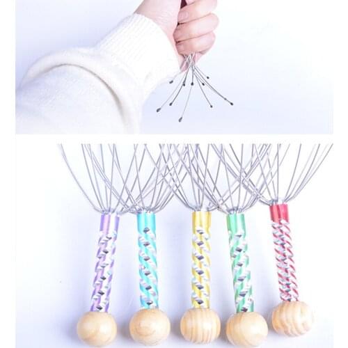 Head Relax Massager Healing Neck Claw Massage Anti-stress Pain Relief Octopus Scalp Relax Spa Headache Stimulate Blood Circulate